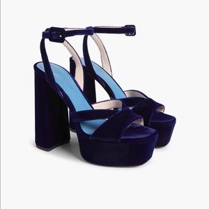 Hill House Party Platform in Midnight Velvet - NEVER WORN